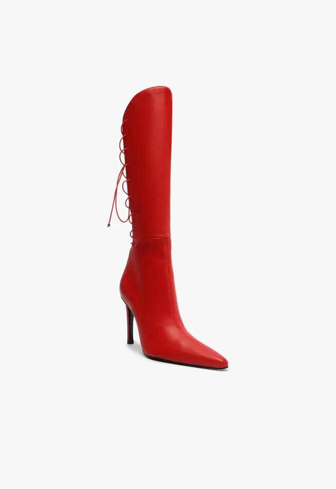 Schutz Shoes Boots Women Gwen Boot Flame Scarlet