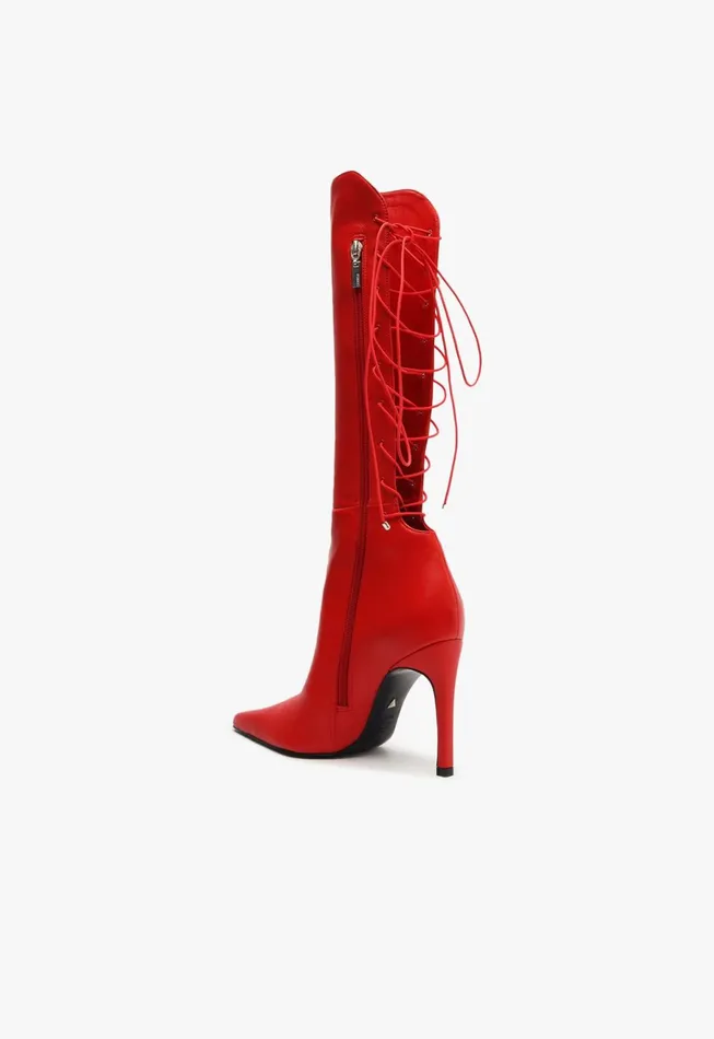 Schutz Shoes Boots Women Gwen Boot Flame Scarlet