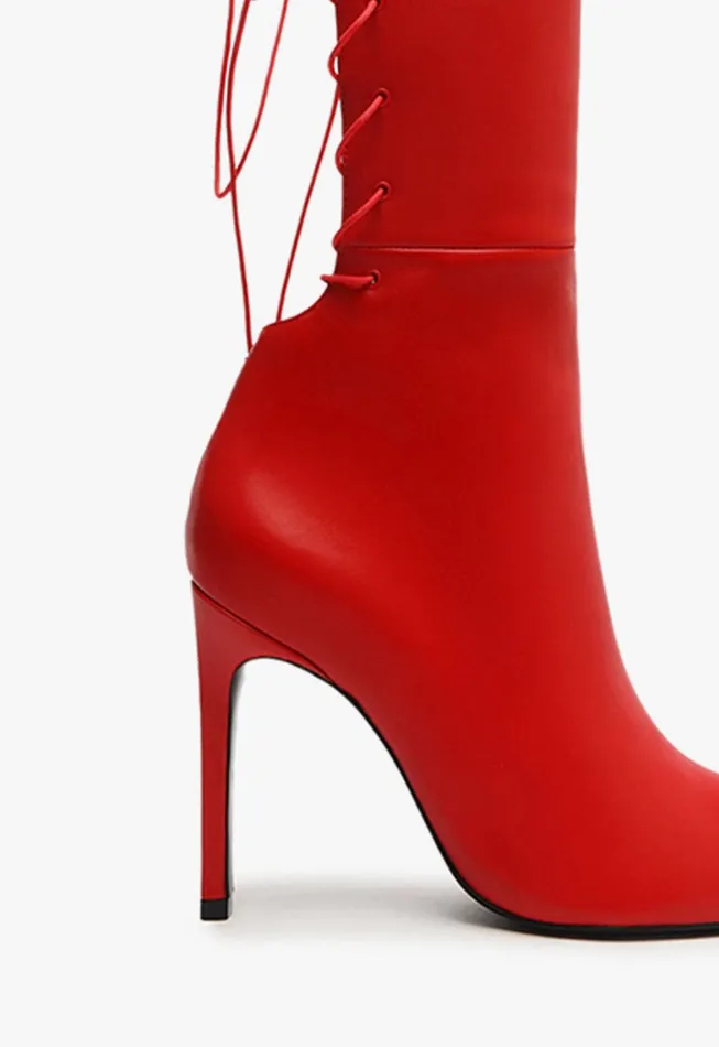 Schutz Shoes Boots Women Gwen Boot Flame Scarlet