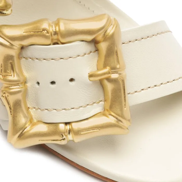 Schutz Shoes Enola Women Enola Leather Sandal Pearl