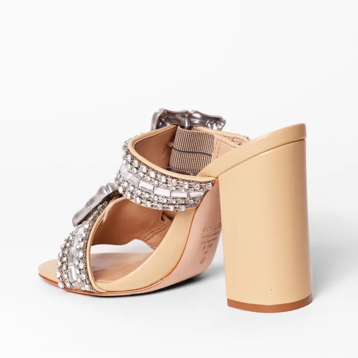 Schutz Shoes Enola Women Enola Shine Leather Sandal Light Wood