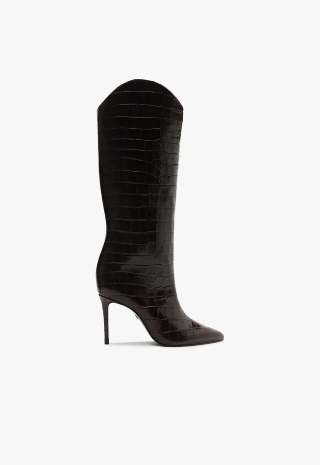 Schutz Shoes Maryana Boots Women Maryana Wide Boot Brown