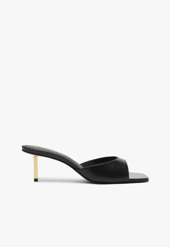 Schutz Shoes Mules Women Dethalia Pin Sandal Black