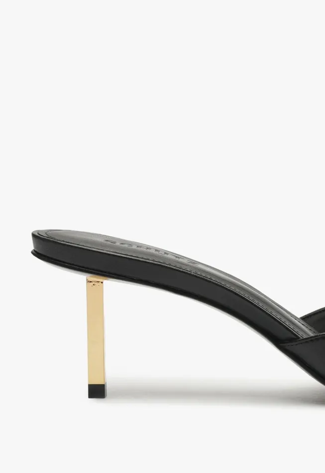 Schutz Shoes Mules Women Dethalia Pin Sandal Black