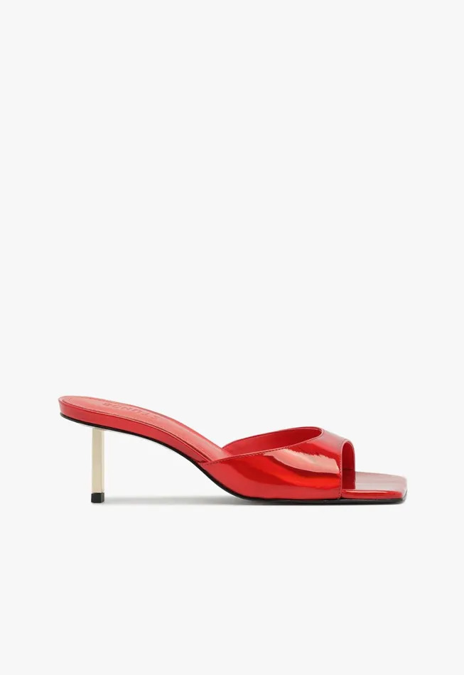 Schutz Shoes Mules Women Dethalia Pin Sandal Red