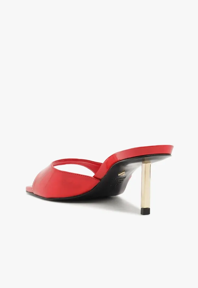 Schutz Shoes Mules Women Dethalia Pin Sandal Red