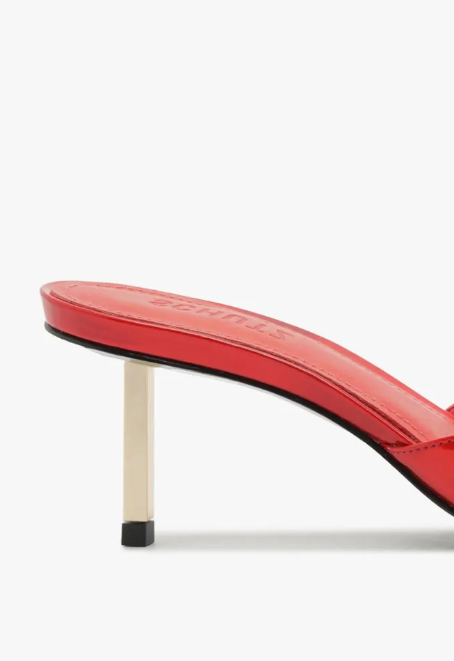 Schutz Shoes Mules Women Dethalia Pin Sandal Red
