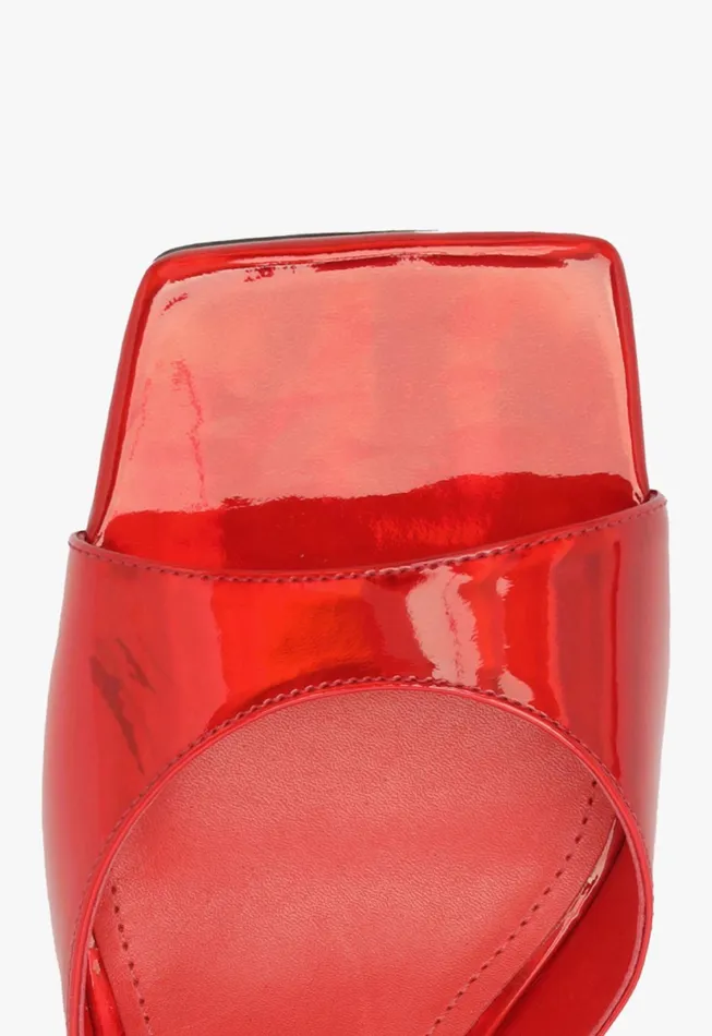 Schutz Shoes Mules Women Dethalia Pin Sandal Red