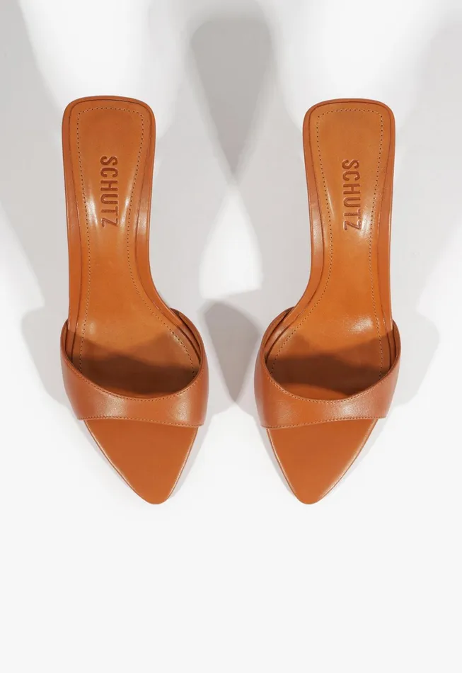 Schutz Shoes Mules Women Elodie Sandal Brown