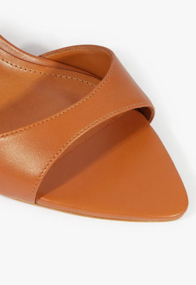 Schutz Shoes Mules Women Elodie Sandal Brown
