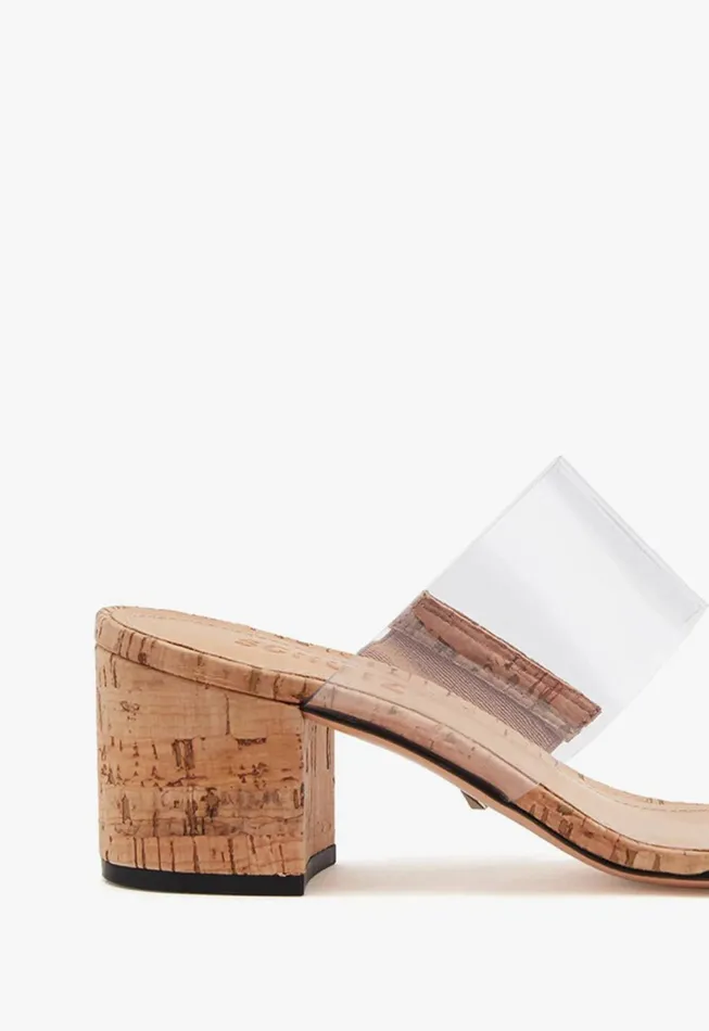 Schutz Shoes Mules Women Victorie Cork Sandal Natural Cork