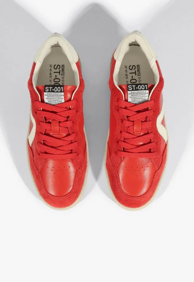 Schutz Shoes Sneakers Women St001 Sneaker Red