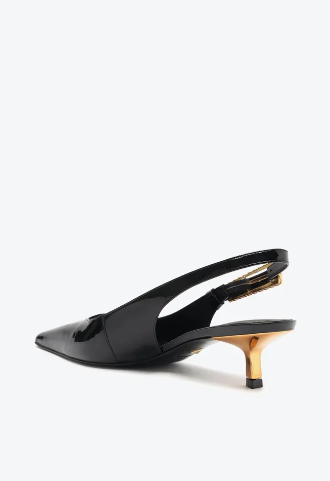 Schutz Shoes Women Ciara Mid Patent Leather Pump Black