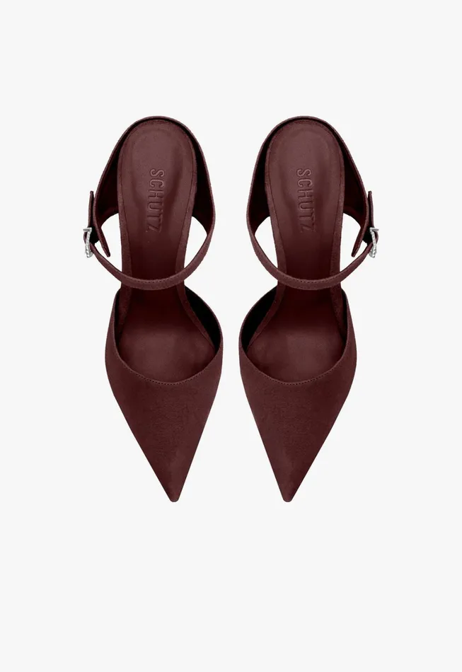 Schutz Shoes Women Laura Mule Pump Cherry Wine