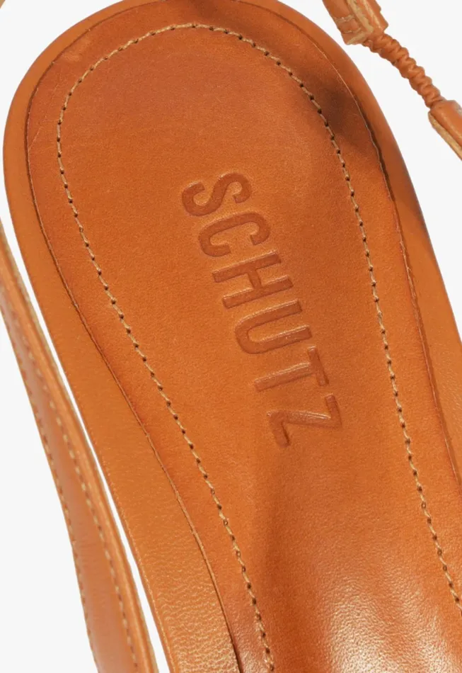 Schutz Shoes Women Lexi Sling Mid Pump Brown