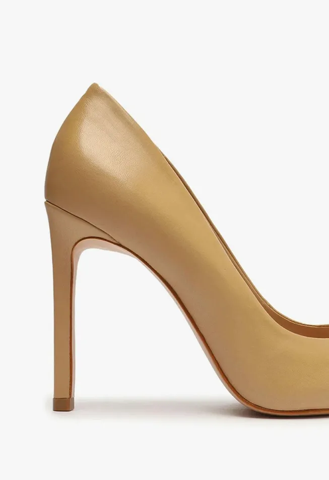 Schutz Shoes Women Lou Nappa Leather Pump Light Beige