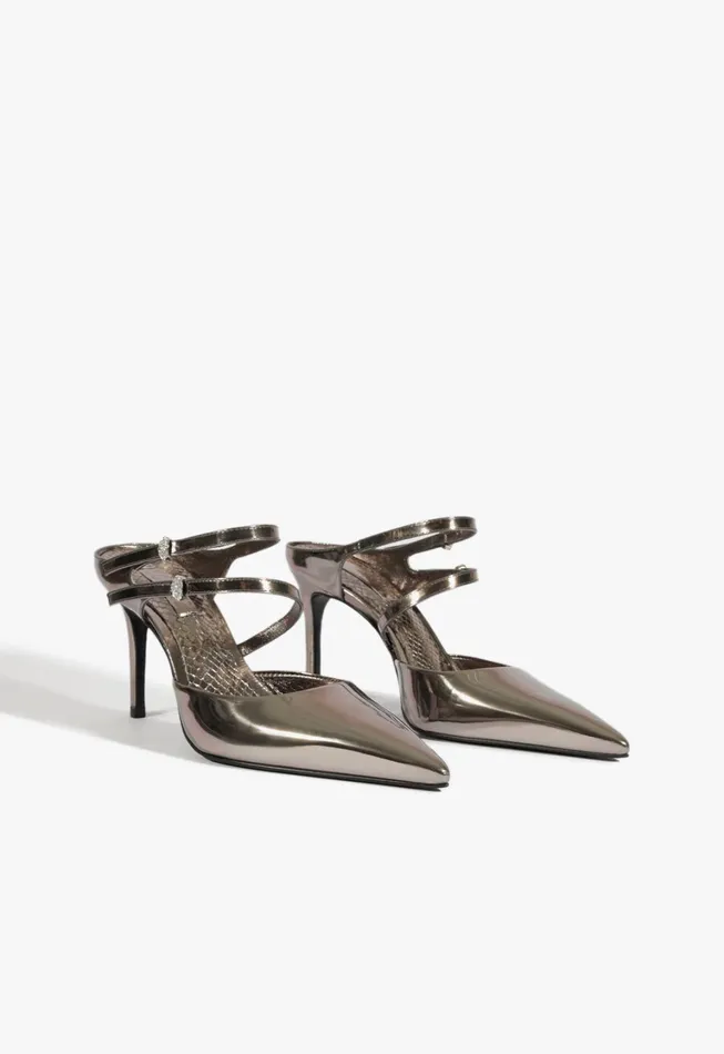 Schutz Shoes Women Tonya Mule Pump Silver