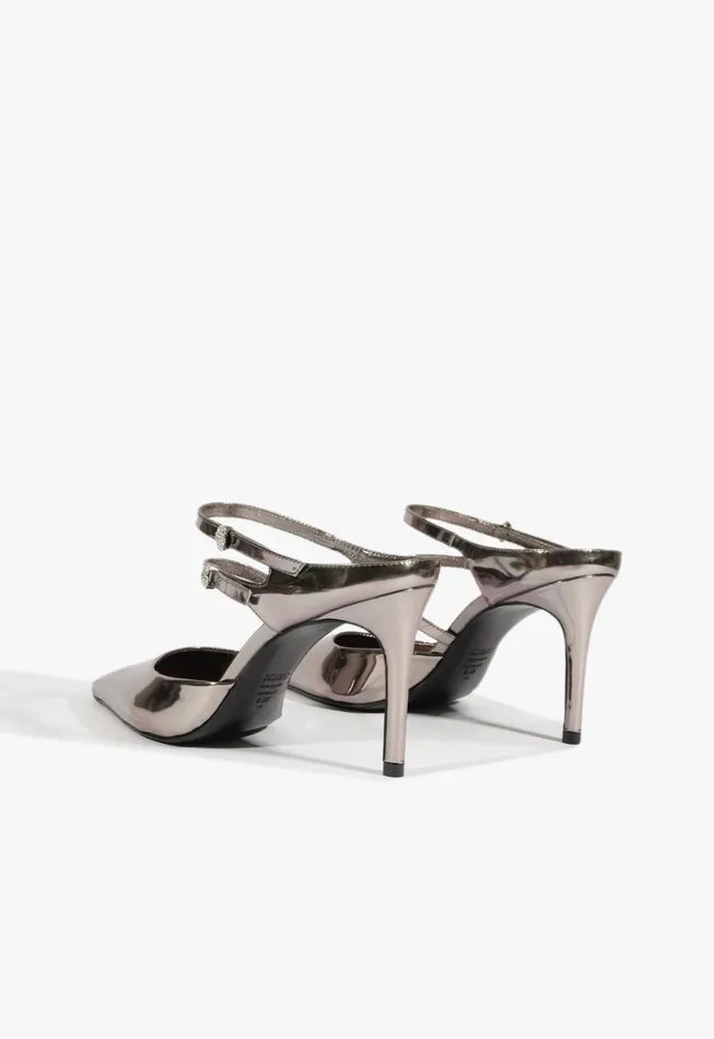 Schutz Shoes Women Tonya Mule Pump Silver