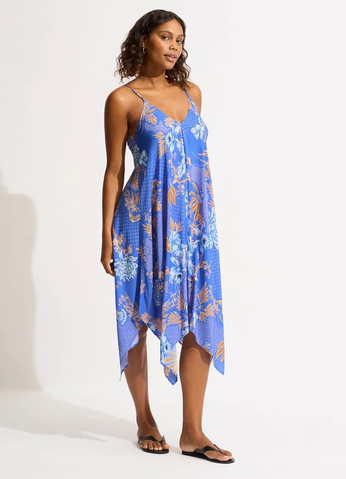 Seafolly Eden Scarf Dress 8211 Azure Women Beach Dresses Seafolly Eden Scarf Dress 8211 Azure Women Beach Dresses