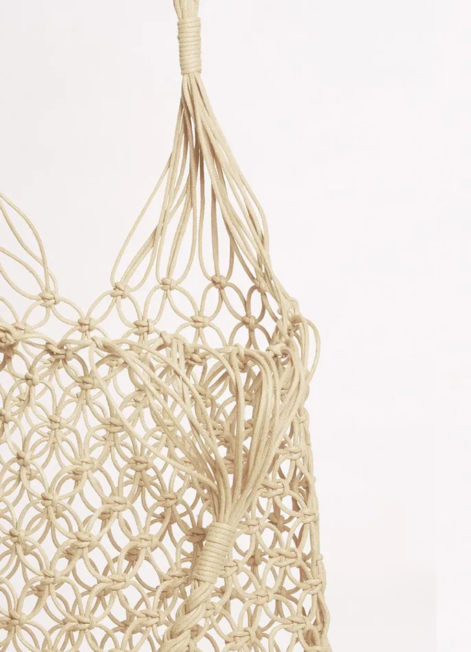 Seafolly Macrame Cord Tote Bag 8211 Natural Women Beach Bags Seafolly Macrame Cord Tote Bag 8211 Natural Women Beach Bags