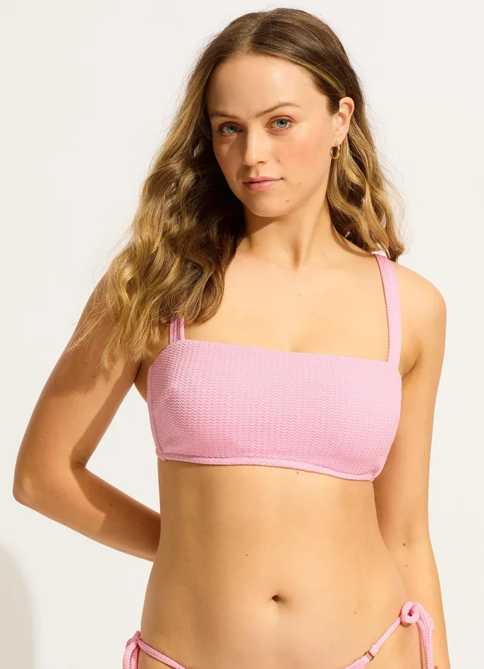 Seafolly Sea Dive DD Tank Bra 8211 Parfait Pink Women Bandeau Seafolly Sea Dive DD Tank Bra 8211 Parfait Pink Women Bandeau