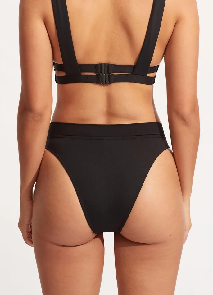 Seafolly Seafolly Collective High Rise Pant 8211 Black Women High Cut