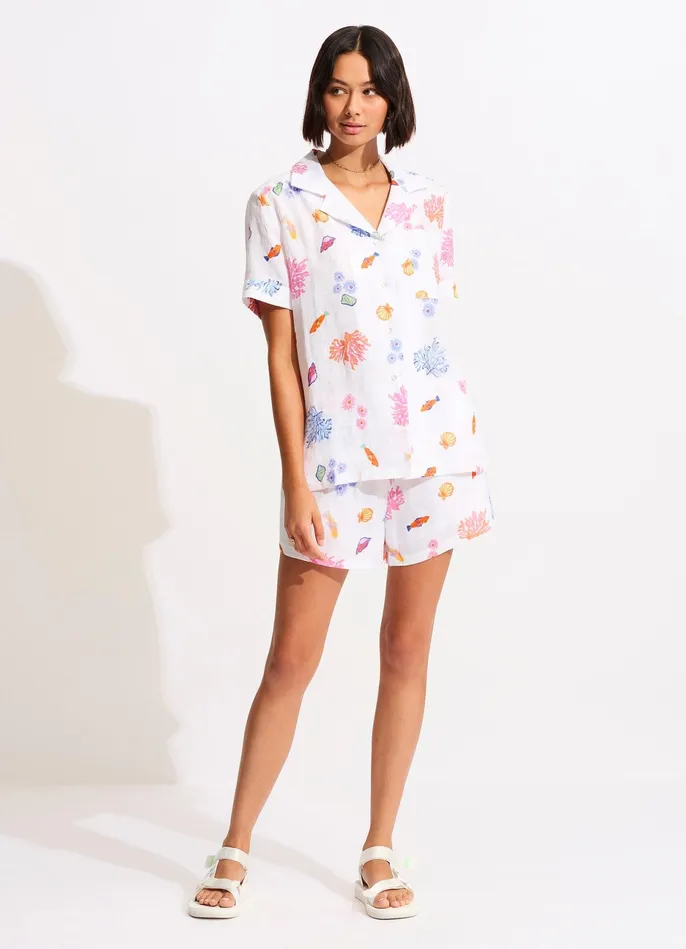 Seafolly Under The Sea Beach Shirt 8211 White Women Tops