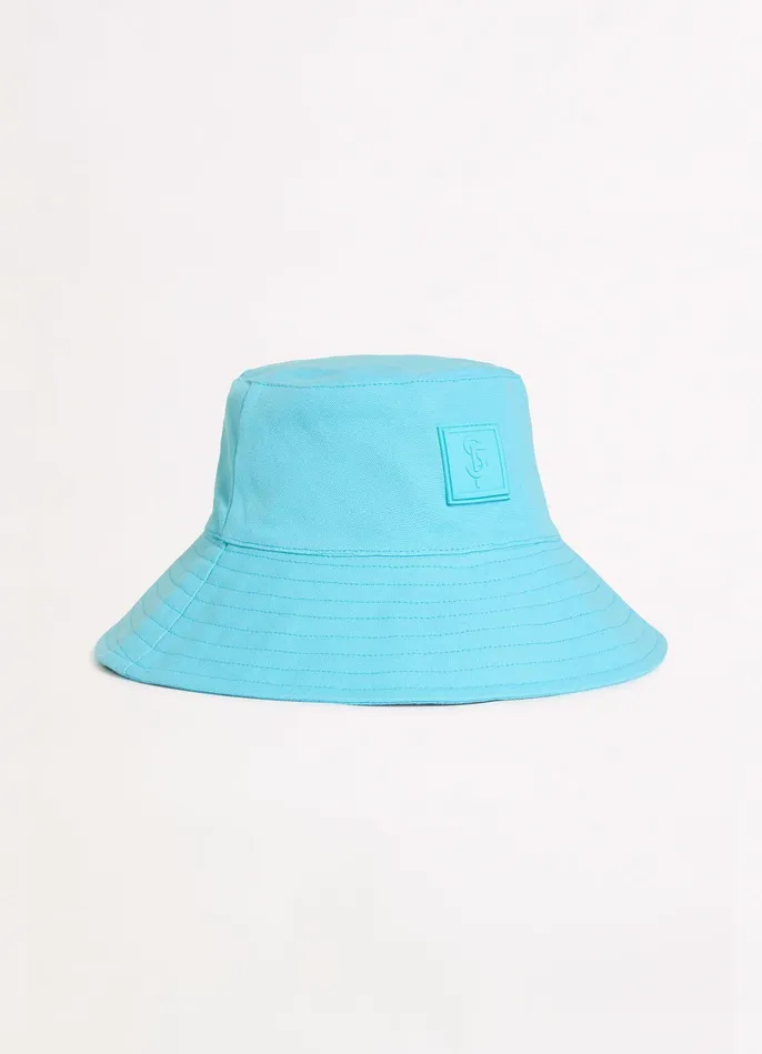 Seafolly Wish You Were Here Canvas Bucket Hat 8211 Atoll Blue Women Beach Hats Seafolly Wish You Were Here Canvas Bucket Hat 8211 Atoll Blue Women Beach Hats
