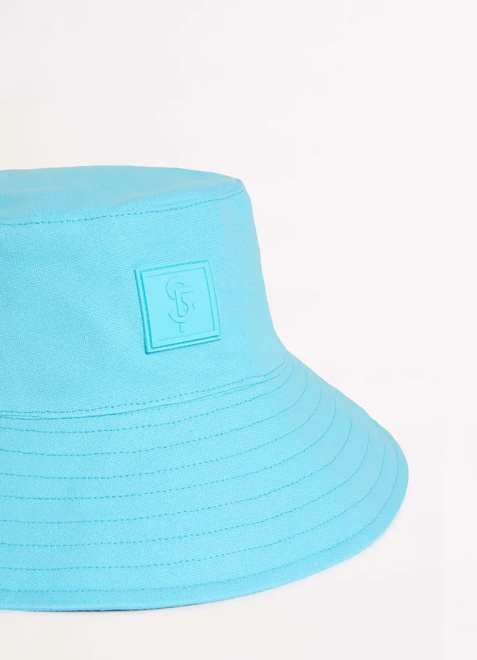 Seafolly Wish You Were Here Canvas Bucket Hat 8211 Atoll Blue Women Beach Hats Seafolly Wish You Were Here Canvas Bucket Hat 8211 Atoll Blue Women Beach Hats