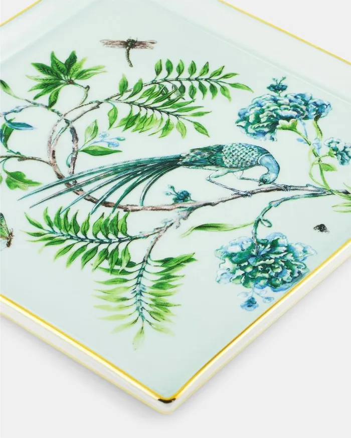 Secret Garden Square Tray Green Women Aquazzura Table Decor Secret Garden Square Tray Green Women Aquazzura Table Decor