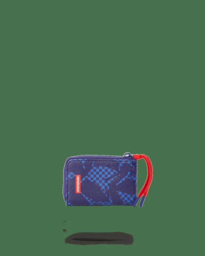 SHARK CHECK BLUE WALLET Bags SPRAYGROUND