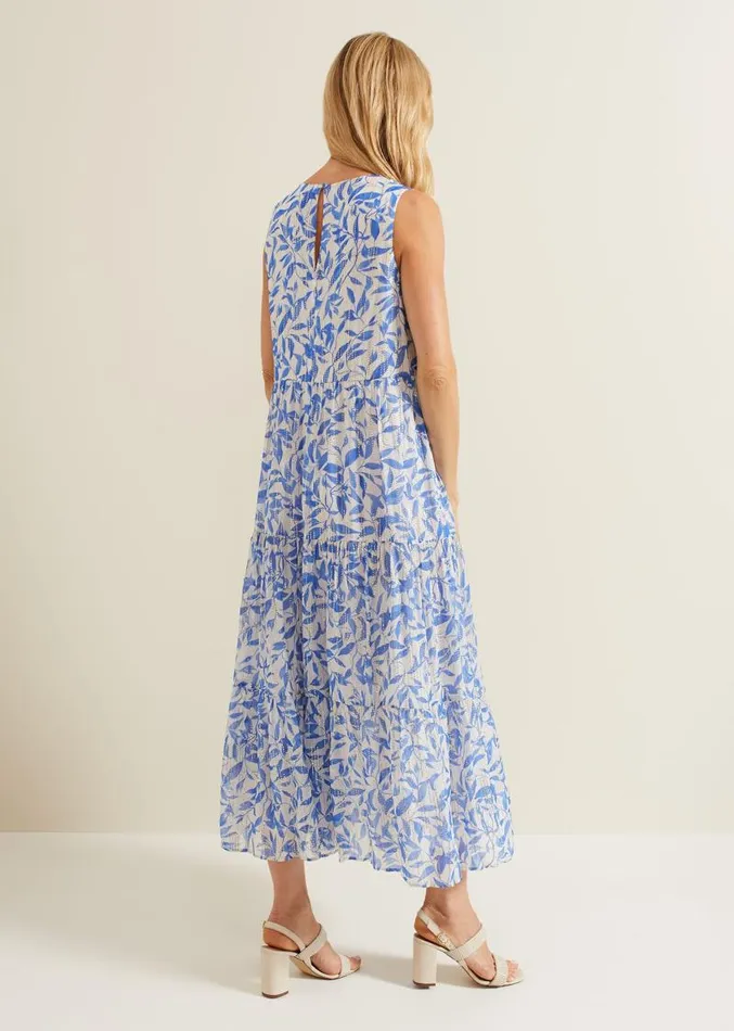 Sharron Sleeveless Midi Dress Navy Women Phase Eight Dresses