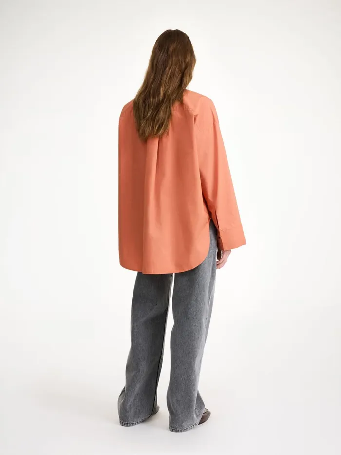 Shirts Women By Malene Birger Derris Organic Cotton Shirt Dark Cherry Plum