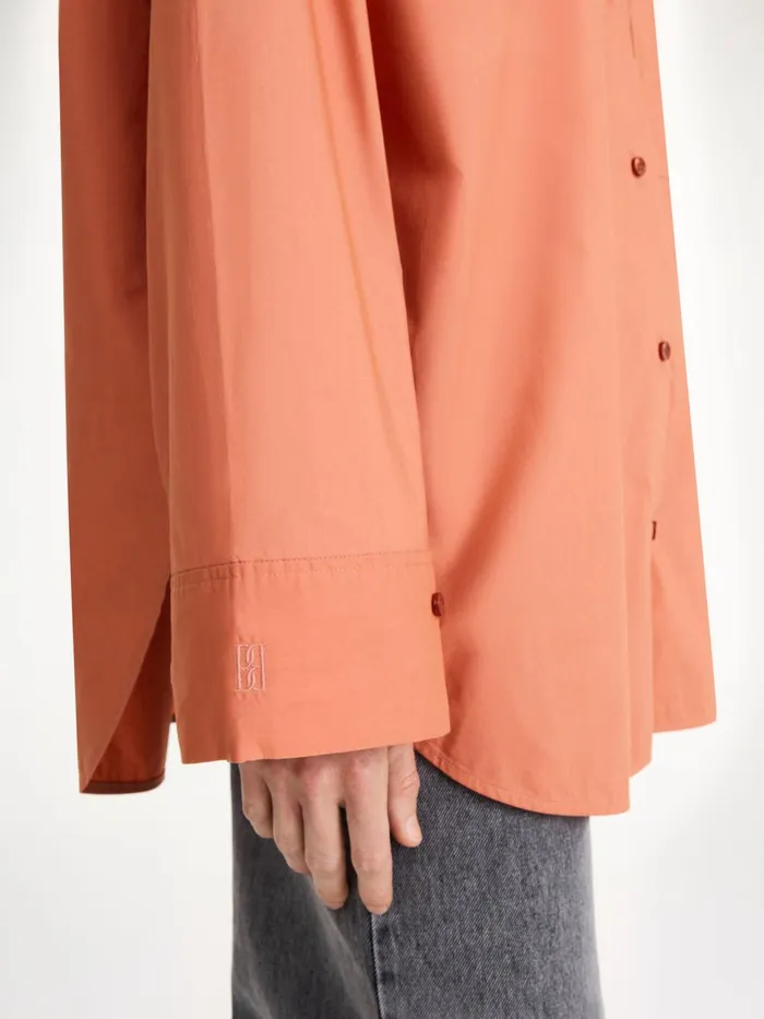 Shirts Women By Malene Birger Derris Organic Cotton Shirt Dark Cherry Plum