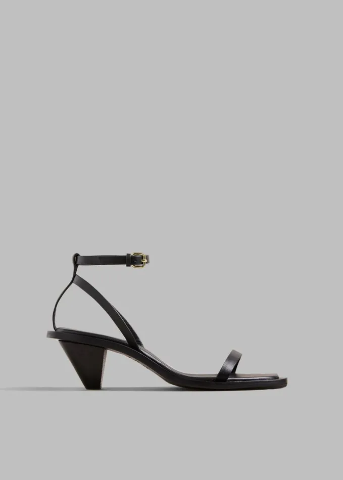 Shoes Women The Frankie Shop AEmery The Irving Heeled Sandal 8211 Black