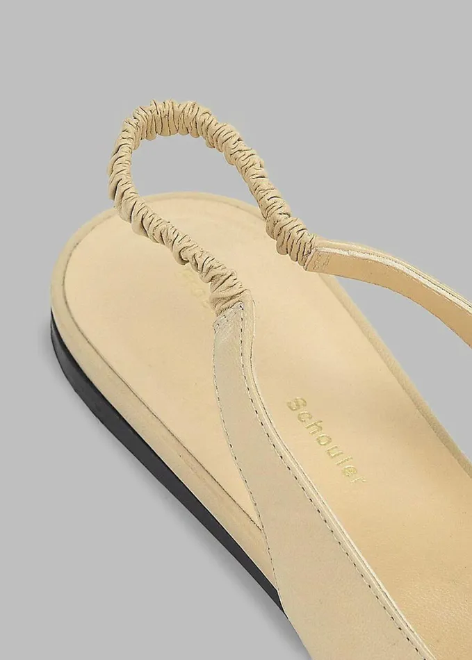 Shoes Women The Frankie Shop Proenza Schouler Spike Slingback Flats 8211 Parchment