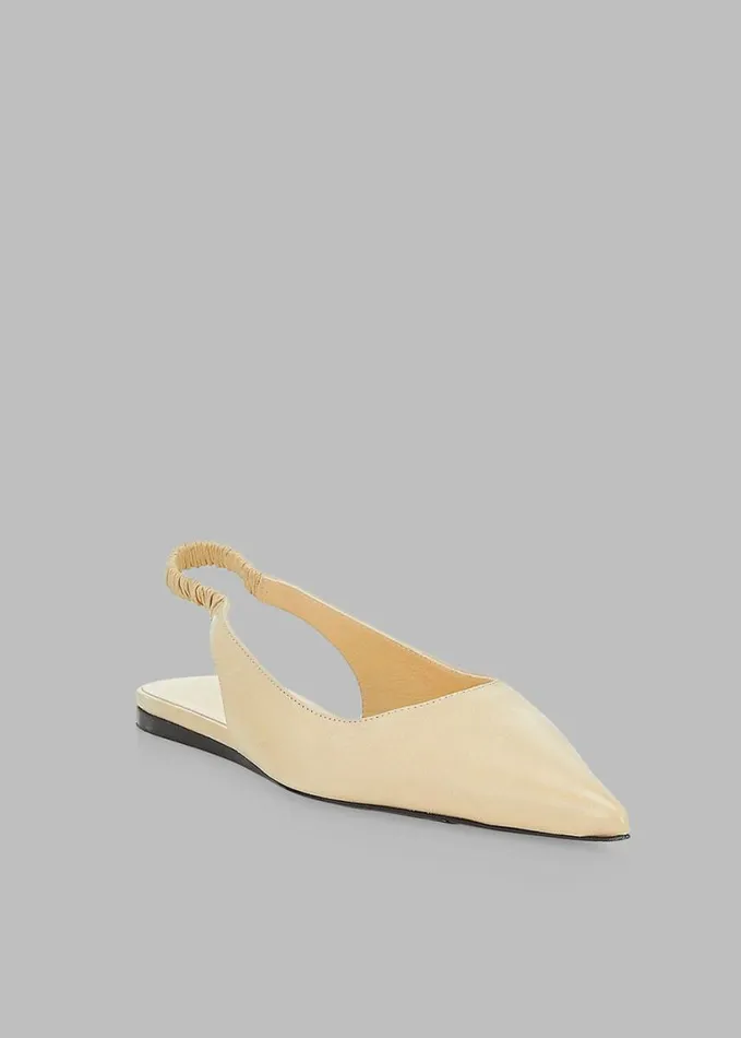 Shoes Women The Frankie Shop Proenza Schouler Spike Slingback Flats 8211 Parchment