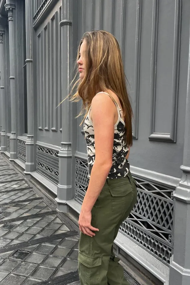 Skylar Eyes Tank Women Brandy Melville Matching Sets
