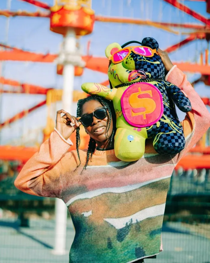 SLIME DIME MONEYBEAR TEDDYBEAR ON BACKPACK Bags SPRAYGROUND