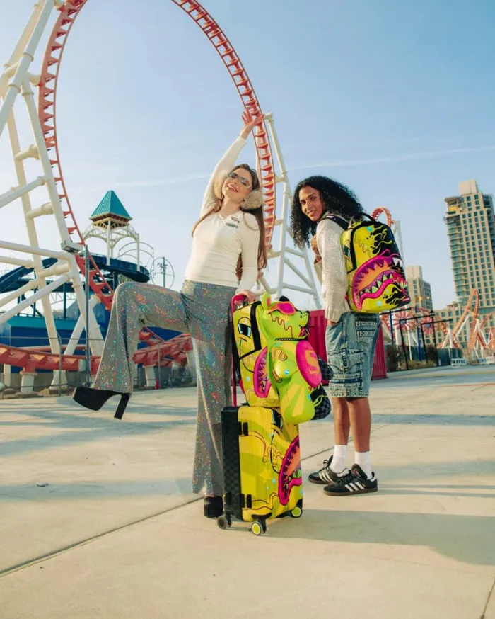 SLIME DIME MONEYBEAR TEDDYBEAR ON BACKPACK Bags SPRAYGROUND