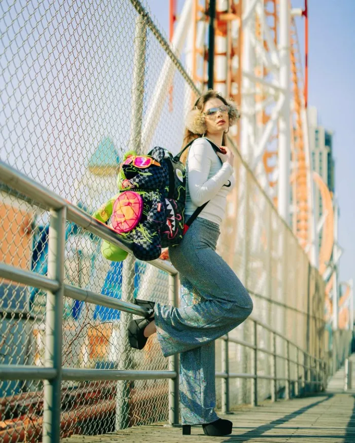 SLIME DIME MONEYBEAR TEDDYBEAR ON BACKPACK Bags SPRAYGROUND