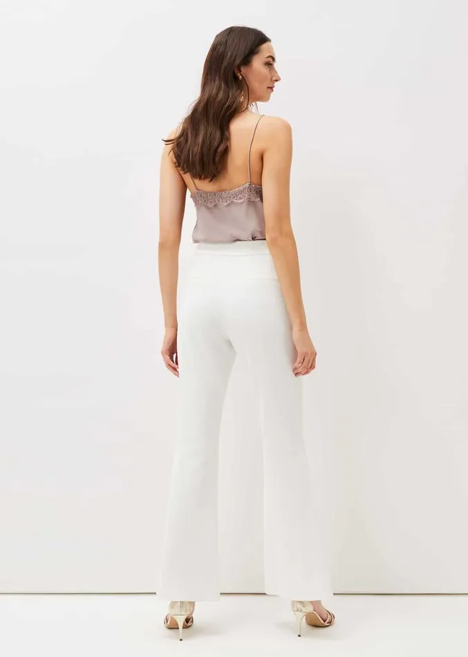 Solange Flared Suit Trousers Ivory Women Phase Eight Trousers