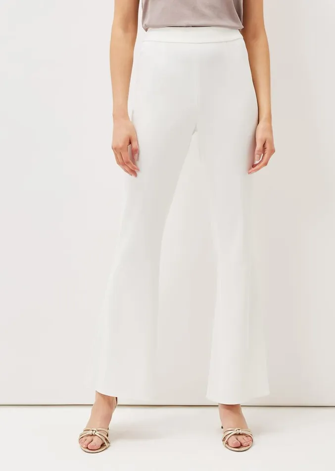 Solange Flared Suit Trousers Ivory Women Phase Eight Trousers