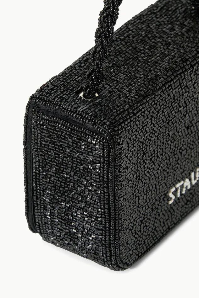 STAUD Beaded Women STAUD CARMEN BEADED BOX BAG BLACK STAUD Beaded Women STAUD CARMEN BEADED BOX BAG BLACK