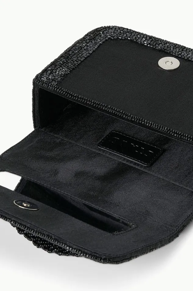STAUD Beaded Women STAUD CARMEN BEADED BOX BAG BLACK STAUD Beaded Women STAUD CARMEN BEADED BOX BAG BLACK