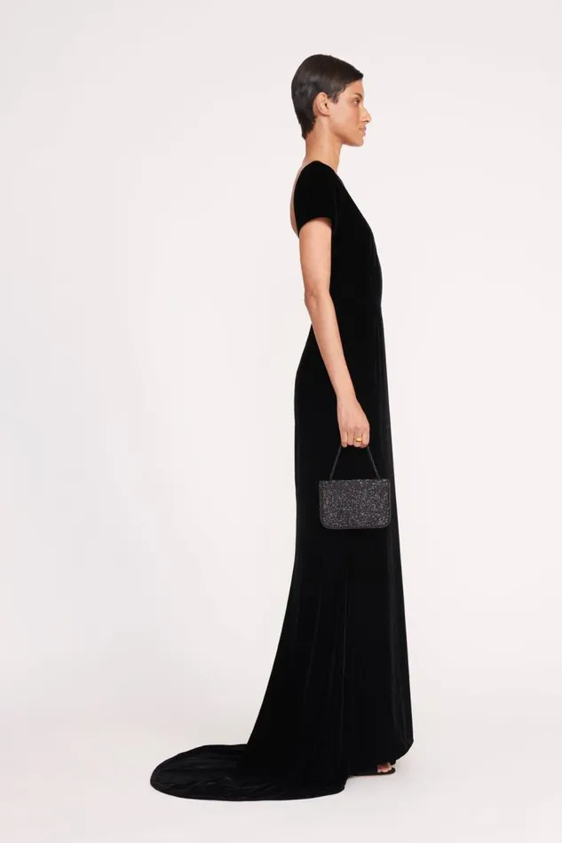 STAUD Beaded Women STAUD CARMEN BEADED BOX BAG BLACK STAUD Beaded Women STAUD CARMEN BEADED BOX BAG BLACK