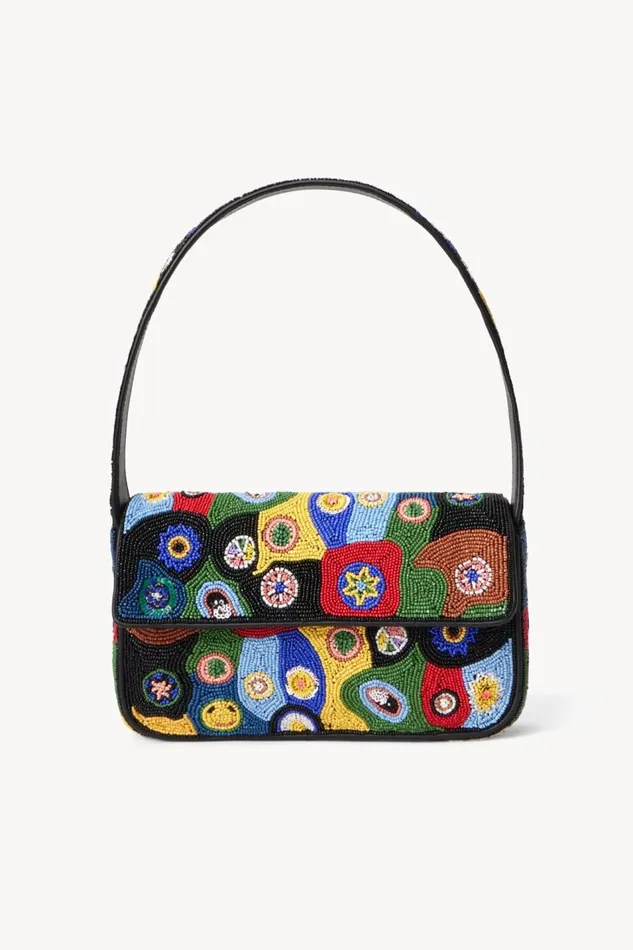 STAUD Beaded Women STAUD TOMMY BEADED BAG BLACK MILLEFIORI