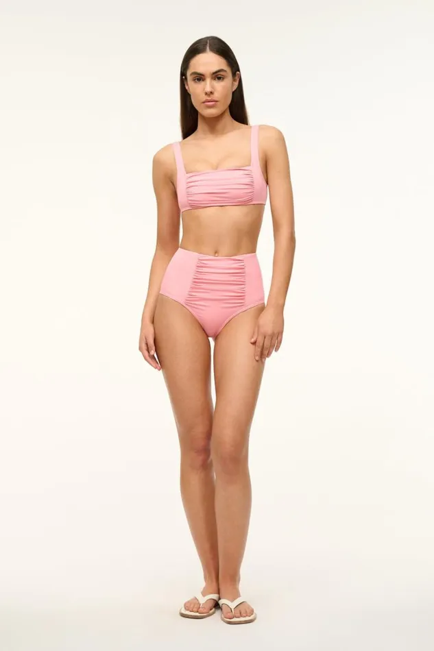 STAUD Bikinis Women STAUD WALKER BIKINI TOP PEARL PINK STAUD Bikinis Women STAUD WALKER BIKINI TOP PEARL PINK