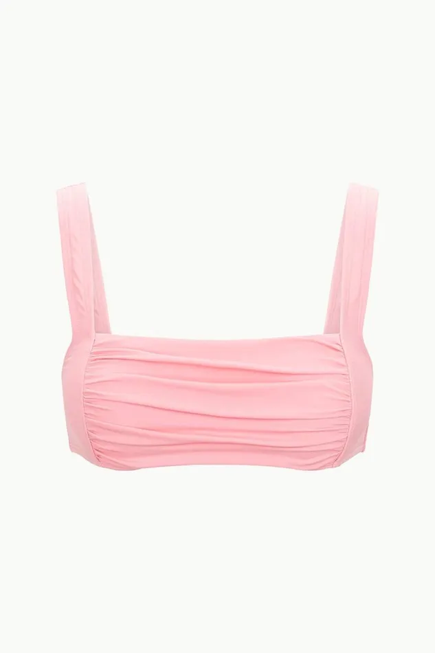 STAUD Bikinis Women STAUD WALKER BIKINI TOP PEARL PINK STAUD Bikinis Women STAUD WALKER BIKINI TOP PEARL PINK