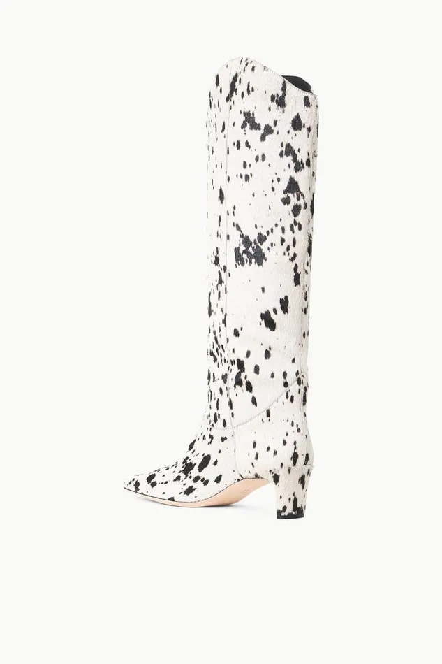 STAUD Boots Women STAUD WESTERN WALLY BOOT BLACK and WHITE HAIRCALF STAUD Boots Women STAUD WESTERN WALLY BOOT BLACK and WHITE HAIRCALF